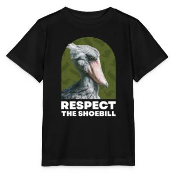Respectez l’oiseau bec-en-sabot - T-shirt bio MINI CREATOR Stanley/Stella Enfant - noir - Devant - Mikhail (115cm)