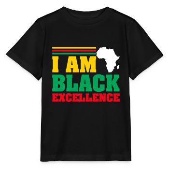 Black Woman African American Pride - Stanley/Stella MINI CREATOR Kids’ T-Shirt - black - Front - Mikhail (115cm)