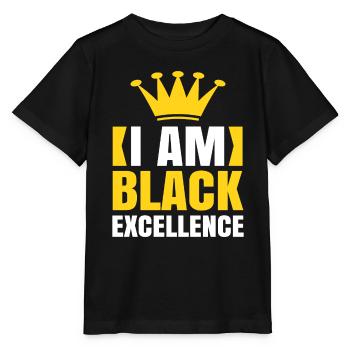 Black Woman African American Pride - Stanley/Stella MINI CREATOR Kids’ T-Shirt - black - Front - Mikhail (115cm)