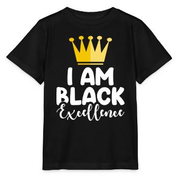 Black Woman African American Pride - Stanley/Stella MINI CREATOR Kids’ T-Shirt - black - Front - Mikhail (115cm)