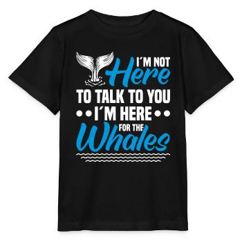 Whale Watching Whale Watching Orca Blue Whale - Stanley/Stella MINI CREATOR Kids’ T-Shirt - black - Front - Mikhail (115cm)