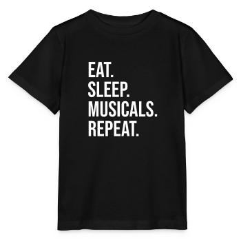 Theater Actor Broadway Musical Drama Geek - Stanley/Stella MINI CREATOR Kids’ T-Shirt - black - Front - Mikhail (115cm)