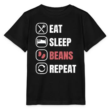 Kidney Bohnen - Stanley/Stella Kinder T-Shirt MINI CREATOR  - Schwarz - Vorne - Mikhail (115cm)