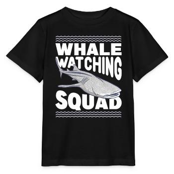 Whale Watching Whale Watching Whale Orca Blue Whale - Stanley/Stella MINI CREATOR Kids’ T-Shirt - black - Front - Mikhail (115cm)