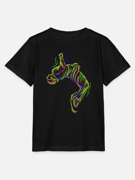 Parkour Backflip - Stanley/Stella Kinder T-Shirt MINI CREATOR - Schwarz