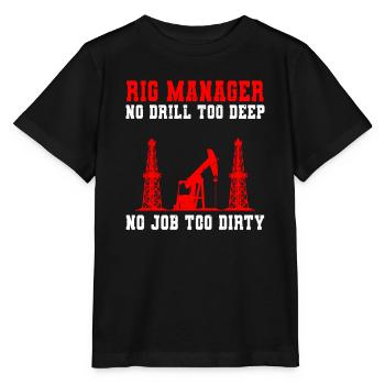 Lustiger Rig Manager Der Ölindustrie - Stanley/Stella Kinder T-Shirt MINI CREATOR  - Schwarz - Vorne - Mikhail (115cm)