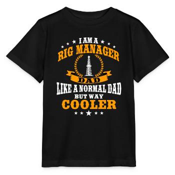 Drôle de gestionnaire de plate-forme Père Citation Industrie pétrolière - T-shirt bio MINI CREATOR Stanley/Stella Enfant - noir - Devant - Mikhail (115cm)