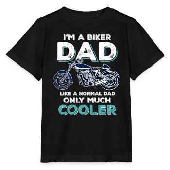 Biker motorcyclist motorcyclist COOL - Stanley/Stella MINI CREATOR Kids’ T-Shirt - black - Front - Mikhail (115cm)