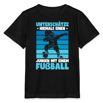 Fußball Dab Junge Fußballer Training - Stanley/Stella Kinder T-Shirt MINI CREATOR  - Schwarz - Vorne - Mikhail (115cm)