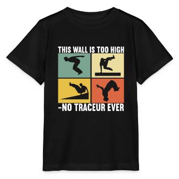 Parkour Freerunning - T-shirt bio MINI CREATOR Stanley/Stella Enfant - noir - Devant - Mikhail (115cm)