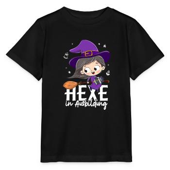 Hexe In Ausbildung - Stanley/Stella Kinder T-Shirt MINI CREATOR  - Schwarz - Vorne - Mikhail (115cm)