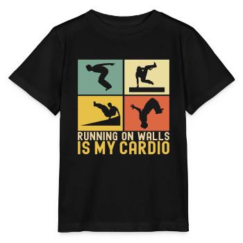 Parkour Freerunning - T-shirt bio MINI CREATOR Stanley/Stella Enfant - noir - Devant - Mikhail (115cm)
