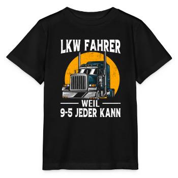 LKW Fahrer Geschenk Brummi Vater Jubiläum - Stanley/Stella Kinder T-Shirt MINI CREATOR  - Schwarz - Vorne - Mikhail (115cm)