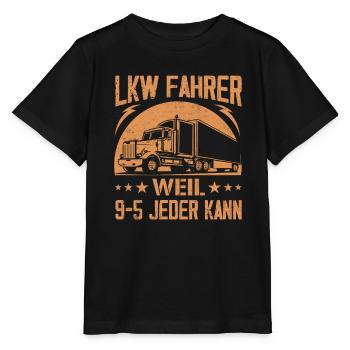 LKW Fahrer Geschenk Brummi Vater Jubiläum - Stanley/Stella Kinder T-Shirt MINI CREATOR  - Schwarz - Vorne - Mikhail (115cm)