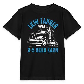 LKW Fahrer Geschenk Brummi Vater Jubiläum - Stanley/Stella Kinder T-Shirt MINI CREATOR  - Schwarz - Vorne - Mikhail (115cm)