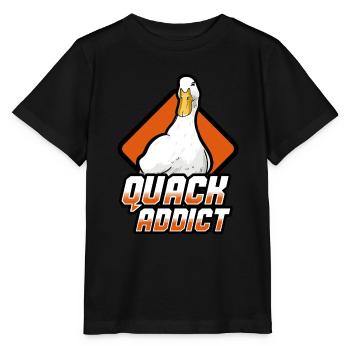 Ducks - Quack Addict - Stanley/Stella MINI CREATOR Kids’ T-Shirt - black - Front - Mikhail (115cm)