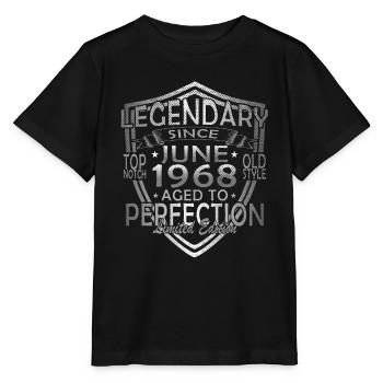 Juni 1968 Jahrestag Juni 1968 Juni - Stanley/Stella Kinder T-Shirt MINI CREATOR  - Schwarz - Vorne - Mikhail (115cm)