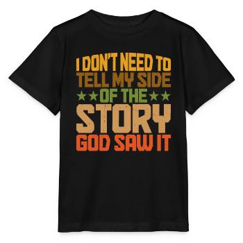 Je n’ai pas besoin de raconter ma version de l’histoire 6 - T-shirt bio MINI CREATOR Stanley/Stella Enfant - noir - Devant - Mikhail (115cm)