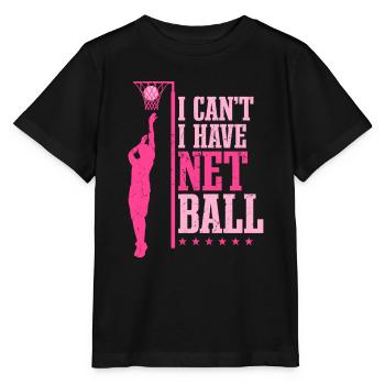 Ich kann kein Netball haben - Stanley/Stella Kinder T-Shirt MINI CREATOR  - Schwarz - Vorne - Mikhail (115cm)