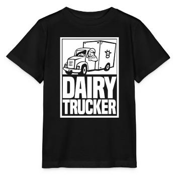 Camion de lait de vache Chauffeur de lait - T-shirt bio MINI CREATOR Stanley/Stella Enfant - noir - Devant - Mikhail (115cm)