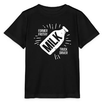 Camion de lait de vache Chauffeur de lait - T-shirt bio MINI CREATOR Stanley/Stella Enfant - noir - Devant - Mikhail (115cm)