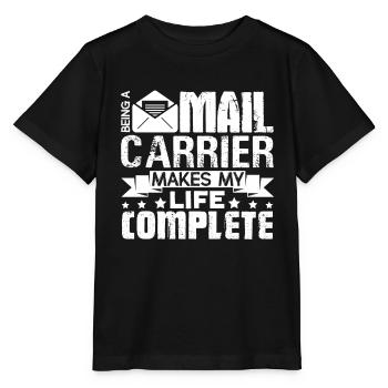 Mail Carrier Being A Mail Carrier - Stanley/Stella MINI CREATOR Kids’ T-Shirt - black - Front - Mikhail (115cm)