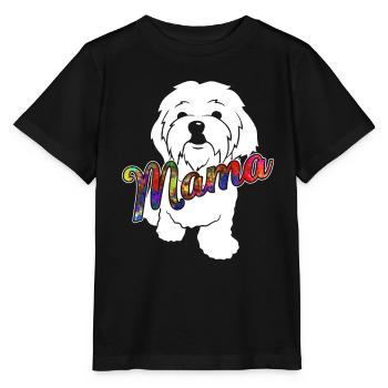 Maltese Maltese Mama - Stanley/Stella MINI CREATOR Kids’ T-Shirt - black - Front - Mikhail (115cm)