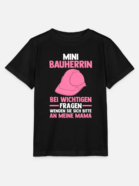 Bauherrin - Stanley/Stella Kinder T-Shirt MINI CREATOR  - Schwarz