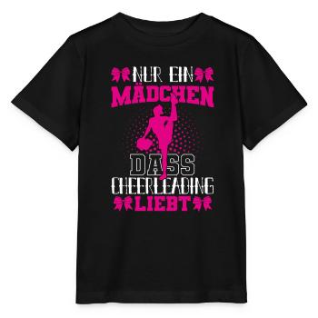 Cheerleading Cheerleaderin Nur ein Mädchen - Stanley/Stella Kinder T-Shirt MINI CREATOR  - Schwarz - Vorne - Mikhail (115cm)