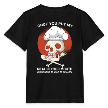 Cuisiner Cuisine Cadeau de cuisine Dire - T-shirt bio MINI CREATOR Stanley/Stella Enfant - noir - Devant - Mikhail (115cm)