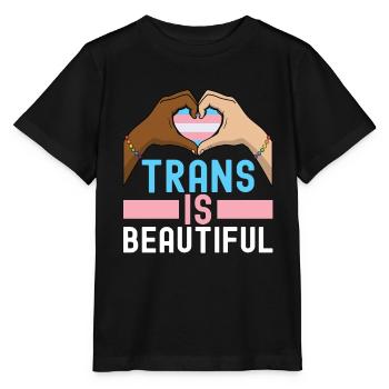 Transgender Trans LGBTQ - Stanley/Stella MINI CREATOR Kids’ T-Shirt - black - Front - Mikhail (115cm)