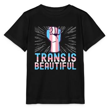 Transgender Trans LGBTQ - Stanley/Stella Kinder T-Shirt MINI CREATOR  - Schwarz - Vorne - Mikhail (115cm)