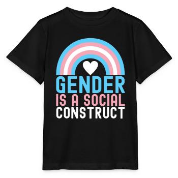 Transgender Trans LGBTQ - Stanley/Stella Kinder T-Shirt MINI CREATOR  - Schwarz - Vorne - Mikhail (115cm)