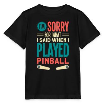 Flipper Retro Pinball Flipperautomat Bumper - Stanley/Stella MINI CREATOR Kids’ T-Shirt - black - Front - Mikhail (115cm)