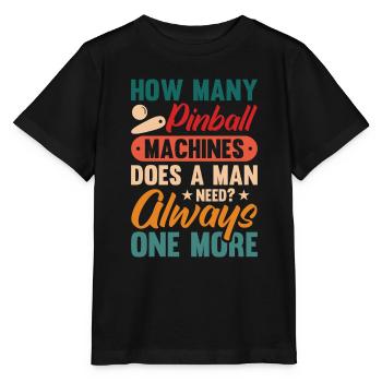 Flipper Retro Pinball Flipperautomat Bumper - Stanley/Stella MINI CREATOR Kids’ T-Shirt - black - Front - Mikhail (115cm)