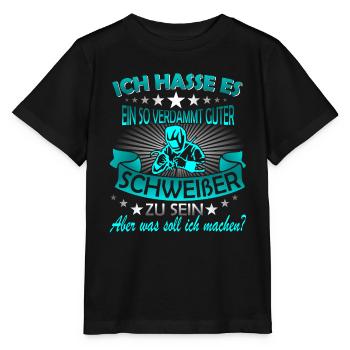Schweißer Metallbauer Schweisser Schweißen - Stanley/Stella Kinder T-Shirt MINI CREATOR  - Schwarz - Vorne - Mikhail (115cm)
