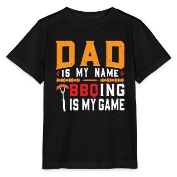 Grill papa grill - T-shirt bio MINI CREATOR Stanley/Stella Enfant - noir - Devant - Mikhail (115cm)