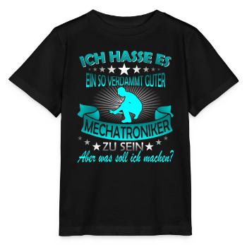 Mechatroniker / Mechatronikerin / Mechatronik - Stanley/Stella Kinder T-Shirt MINI CREATOR  - Schwarz - Vorne - Mikhail (115cm)