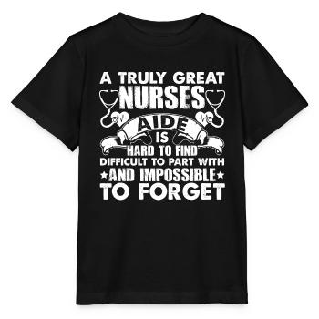 Nursing Aide Great Nursing Aide - Stanley/Stella MINI CREATOR Kids’ T-Shirt - black - Front - Mikhail (115cm)