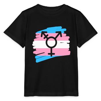 Transgender Trans LGBTQ - Stanley/Stella Kinder T-Shirt MINI CREATOR  - Schwarz - Vorne - Mikhail (115cm)