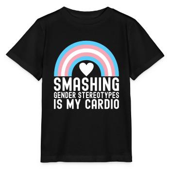 Transgender Trans LGBTQ - Stanley/Stella Kinder T-Shirt MINI CREATOR  - Schwarz - Vorne - Mikhail (115cm)