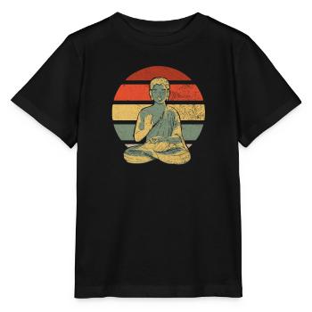 Buddha Buddhist Zen Buddha - Stanley/Stella Kinder T-Shirt MINI CREATOR  - Schwarz - Vorne - Mikhail (115cm)
