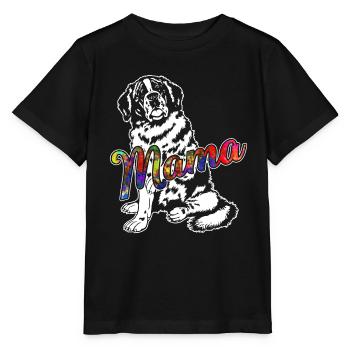 Saint Bernard Saint Bernard Mama - Stanley/Stella MINI CREATOR Kids’ T-Shirt - black - Front - Mikhail (115cm)