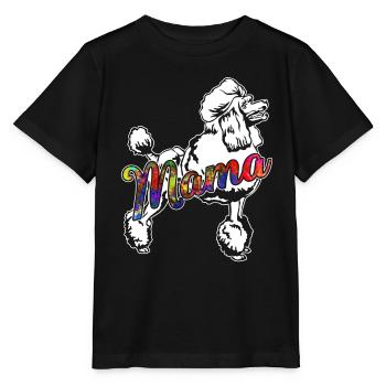 Poodle Poodle Mama - Stanley/Stella MINI CREATOR Kids’ T-Shirt - black - Front - Mikhail (115cm)