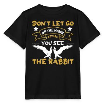 Falconer Falconry Falcon Ornithology Falcon - Stanley/Stella MINI CREATOR Kids’ T-Shirt - black - Front - Mikhail (115cm)