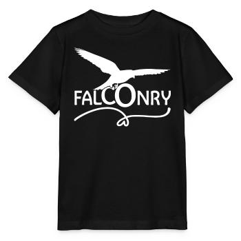Falconer Falconry Falcon Ornithology Falcon - Stanley/Stella MINI CREATOR Kids’ T-Shirt - black - Front - Mikhail (115cm)