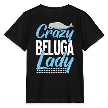 Béluga Béluga Baleine Observation des baleines Dauphin Dauphin - T-shirt bio MINI CREATOR Stanley/Stella Enfant - noir - Devant - Mikhail (115cm)