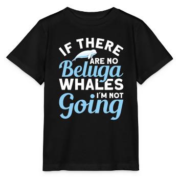 Béluga Béluga Baleine Observation des baleines Dauphin Dauphin - T-shirt bio MINI CREATOR Stanley/Stella Enfant - noir - Devant - Mikhail (115cm)