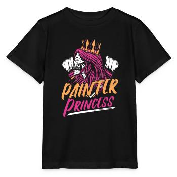 Peintre Vernisseur Princesse - T-shirt bio MINI CREATOR Stanley/Stella Enfant - noir - Devant - Mikhail (115cm)