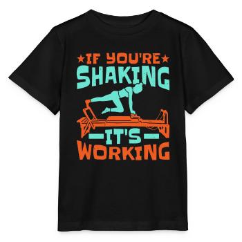 If You're Shaking It's Working - Stanley/Stella MINI CREATOR Kids’ T-Shirt - black - Front - Mikhail (115cm)